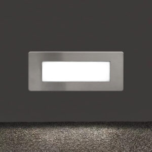 Luz Guía Llana LED 2W para empotrar IP65 Silver - Luz cálida <b>145638</b>