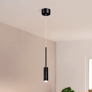 Colgante LED 7W IP20 Negro - Luz cálida <b>145655</b>