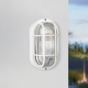 Aplique Rejilla Máx.50W socket E27 IP54 Blanco <b>145761</b>