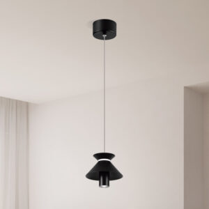 Colgante LED 7W IP20 Negro - Luz cálida <b>145768</b>