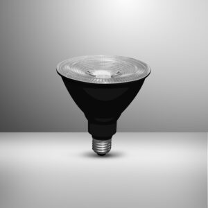 Foco PAR38 LED 15W socket E27 IP20 Negro - Luz cálida <b>143595</b>