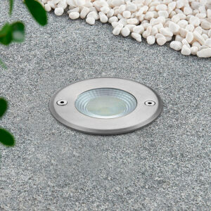 Spot de piso LED COB 7W IP65 Plateado - Luz cálida <b>145827</b>