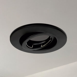 Spot circular llano dirigible GU10 Máx.50W para adosar IP20 Negro <b>144605</b>