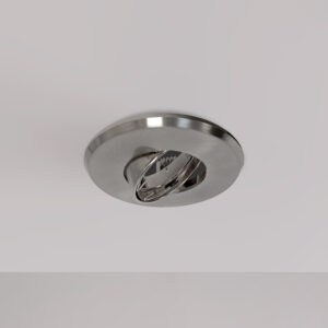 Spot circular llano dirigible GU10 Zamac Máx.50W para adosar IP20 Satin <b>144616</b>