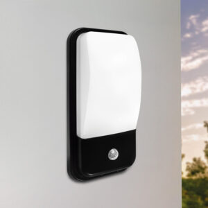 Aplique Vento LED 20W con sensor PIR IP65 PF0.90 Negro - Luz fría <b>147300</b>