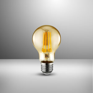 Foco vintage A60 LED 7W socket E27 Ambar - Luz cálida <b>146680</b>