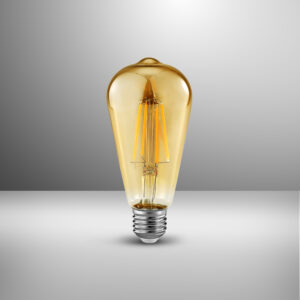 Foco vintage ST64 LED 7W socket E27 Ambar - Luz cálida <b>146681</b>