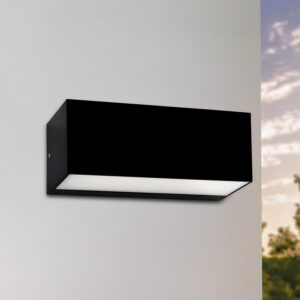 Aplique Lima LED 12W IP65 Negro - Luz cálida <b>146503</b>