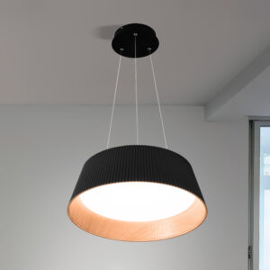 Colgante Pirott Wood LED 36W IP20 Negra - Luz cálida <b>146954</b>