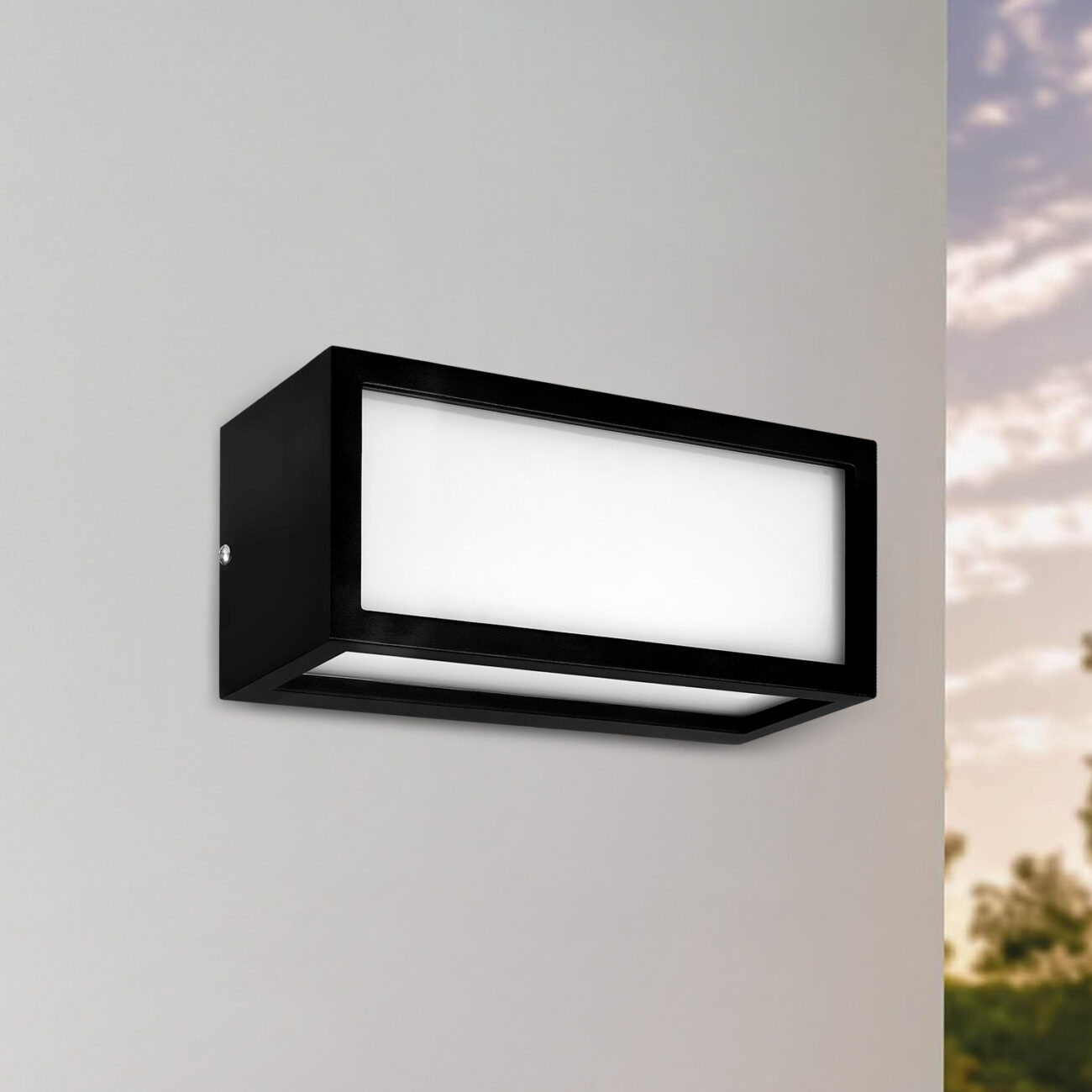 Aplique Goya LED 20W IP54 Negro - Luz cálida 147113