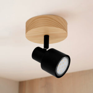 Aplique Tini Máx.50W GU10 IP20 - 1 Luz base Madera <b>147367</b>