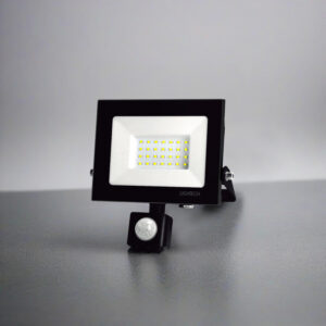 Reflector LED 30W con sensor PIR IP65 PF0.90 Negro - Luz fría <b>147508</b>