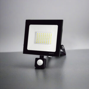 Reflector LED 50W con sensor PIR IP65 PF0.90 Negro - Luz fría <b>147509</b>