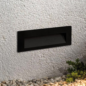Luz Guía rectangular LED 6W para empotrar IP65 Negra - 3 Tonos de Luz cálida /neutra /fría <b>147817</b>