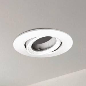 Spot circular llano dirigible GU10 Máx.50W para adosar IP20 Blanco <b>147824</b>
