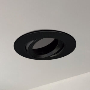 Spot circular llano dirigible GU10 Máx.50W para adosar IP20 Negro  <b>147825</b>