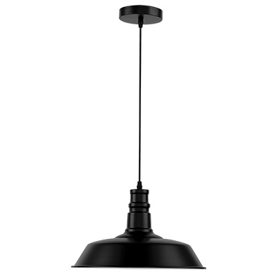 LAMPARA COLGANTE E27 MAX. 60W CAMPANA NEGRO 145871