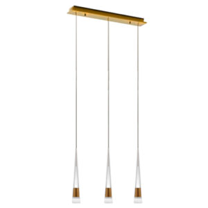 LAMPARA COLGANTE LED 15W 3000K PENDEL III DORADA 146159