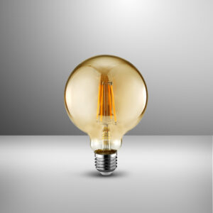 Lámpara G95 Led de filamento 7W E27 725Lm Ambar - Luz cálida 148625
