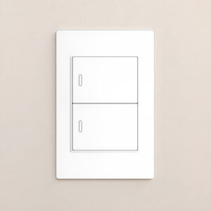 Interruptor 3 vías doble VETRIX blanco 10AX/250V<b>148768</b>
