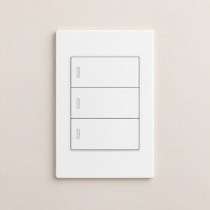 Interruptor 3 vías triple VETRIX blanco 10AX/250V<b>148769</b>
